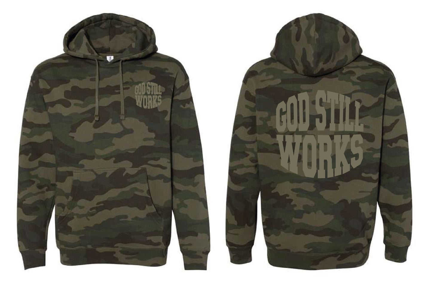 GodStillWorks Camouflage Hoodies