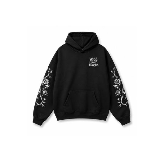 GodStillWorks Floral Hoodie